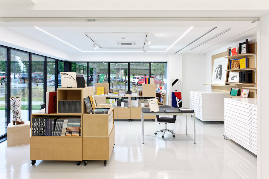Espace de la galerie Ceysson & Bénétière à Saint-Étienne, architecture intérieure contemporaine