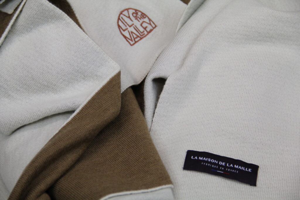 plaid laine merinos lily of the valley detail textile luxe