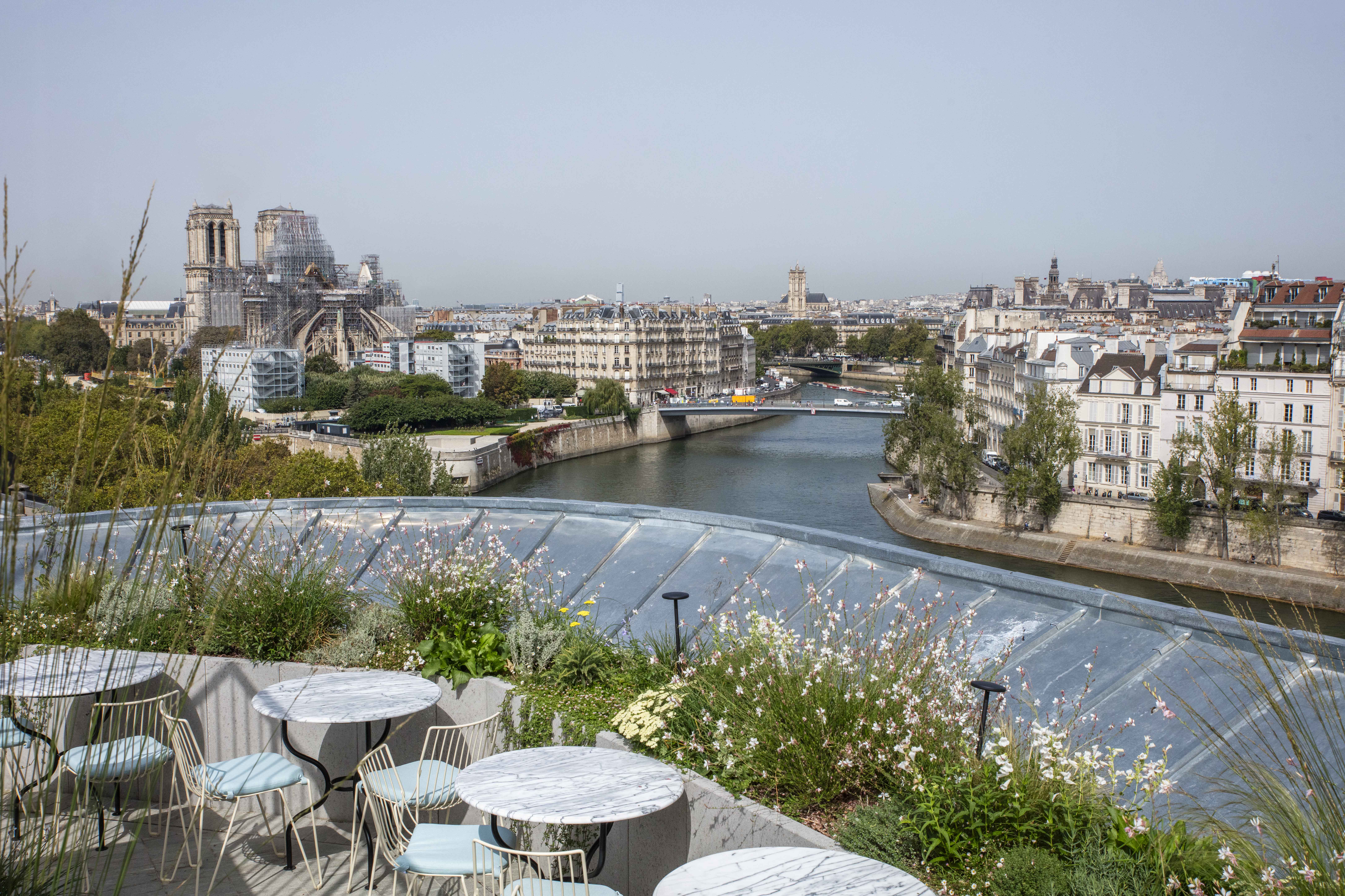 Terrasse de La Tour d’Argent avec vue sur la Seine